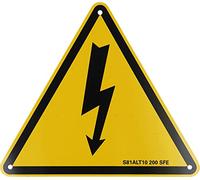 Hybrid warning sign - flash for working on hybrid and electric vehicles, aluminium