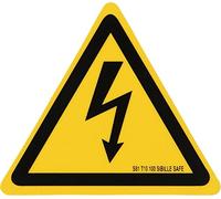 Hybrid warning sign - flash for working on hybrid and electric vehicles, plastic