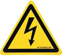 Hybrid warning sign - flash for working on hybrid and electric vehicles, plastic