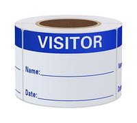 Hybsk Visitor Pass Blue Visitor Identification Labels Stickers 300 etichette per rotolo