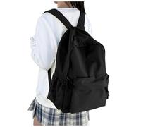HYC00 Zaino Scuola Superiore Ragazza,Zaino da Scuola Media Ragazzo Zaino Università Leggero Resistente all'acqua College Casual Daypacks, Zaino PC 14 Pollici Zaini Scuola Cartella Adolescente,Nero