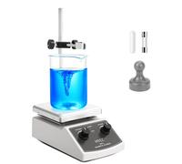 HYCC Agitatore magnetico con piastra riscaldante max 520℉, 100-2000 giri/min, 2000 ml, con barra di agitazione magnetica, dispositivo di recupero barra di agitazione