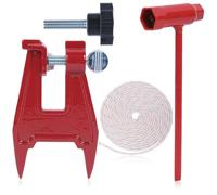 Hyceker Morsa per ceppo per motosega Oregon 26368A, morsa per ceppo a manopola grande per affilatura motosega, sostituisce Echo 99988801808 Husqvarna 596286001 Stihl - Morsa per limatura e kit di