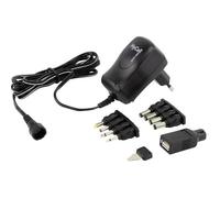 HyCell 1201-0005 Alimentatore a spina regolabile 3 V/DC, 4.5 V/DC, 5 V/DC, 6 V