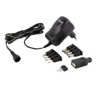 HyCell 1201-0006 Alimentatore a spina regolabile 3 V/DC, 4.5 V/DC, 5 V/DC, 6 V