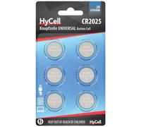 HyCell 1516-0027 Batteria a bottone CR 2025 3 V 6 pz. 140 mAh Litio CR2025