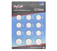 HyCell Set pile a bottone al litio 12 pezzi, CR2025 CR2032 CR2450, lunga durata