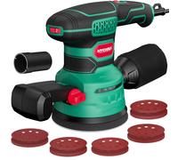 HYCHIKA 450W Levigatrice Orbitale, Sei velocità da 6000-12000 OPM, efficie TX106