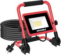 HYCHIKA Faretto Da Cantiere 30W, IP65 Impermeabile, Faro LED Portátil Con 3500 L