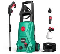 HYCHIKA Idropulitrice 110 Bar Max Portata 410 l/h 1500W Lavatrice Portatile per