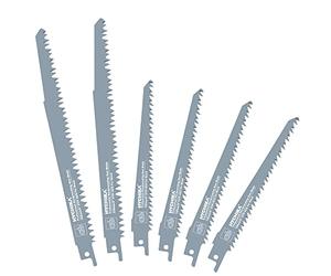 HYCHIKA Lame per Seghe Alternative, 6pcs Lame per Sega a Gattuccio per Bambù, PVC, Legno, Muro a Secco, Adatte a Tutte le Seghe a Sciabola