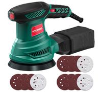 HYCHIKA Levigatrice Orbitale 300W 6 Velocità Regolabili 13000 RPM 12PCS Dischi
