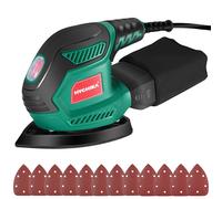 HYCHIKA Levigatrice per Legno 200W Levigatrice Mouse 14000RPM con Raccolta