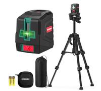 HYCHIKA Livella Laser con Treppiede, Livello Laser Autolivellante con 2 Batterie AA e Borsa in Tessuto, per Decorazioni Domestiche, DIY