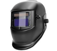 HYCHIKA Maschera per saldatura a oscuramento automatico - Casco per saldatura solare con paraluce regolabile Din 9-13 e 2 sensori indipendenti, casco per saldatori a batteria sostituibile