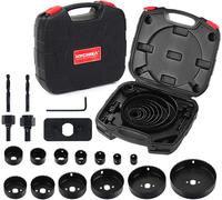 HYCHIKA Seghe per Trapano 19 Pezzi, Ø19Mm-152Mm, Profondità Di Taglio Massima: 2