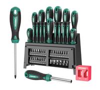 HYCHIKA - Set di 51 cacciaviti magnetici con testa piatta, Phillips, cacciavite di precisione e punte, adatto per fai da te, casa, manutenzione agricola