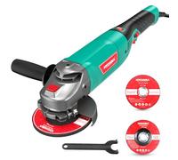 HYCHIKA Smerigliatrice Angolare 1200W, Mototroncatrice 3000-10000RPM con 6 Velocità, 5 Mole da 125 mm, Perfetta per Levigare e Lucidare