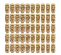 Hyclam 50 tappi in sughero dritti 44 x 22 mm tappi in legno naturale per bottiglia vino tappi di vino unici di ricambio a prova di perdite, tappi sughero progetto fai da te