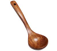 Hyclam Cucchiaio da minestra giapponese naturale in legno bollito ramen riso cucchiaio per posate adatto per ristorante familiare mestolo da zuppa