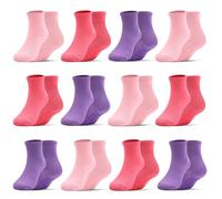 HYCLES Calzini Ferma-Piè per Bambini - 12 Paia di Calzini ABS per Bambini Ragazzi e Ragazze, Calzini Antiscivolo Anti-Rutsch per Bambini da 1 a 7 Anni, 5-7 Jahre