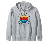 Hyco Lake North Carolina Retro Vintage Felpa con Cappuccio