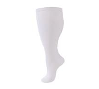 HYCOPROT Calze Compressive Largo Polpaccio per Uomo Donna Calze Compressione 20-30 mmHg Graduata Medicale Vene Varicose Gambe Gonfie Gravidanza Viaggi Voli Recupero Atletico Circolazione (Bianco, 3XL)