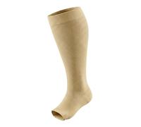 HYCOPROT Calze Compressive Largo Polpaccio per Uomo Donna Punta Aperta Calze Compressione 20-30 mmHg Graduata Medicale Vene Varicose Gambe Gonfie Gravidanza Viaggi Voli Recupero Atletico Circolazione