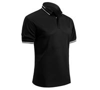 HYCOPROT Polo Uomo Maniche Corte Maglietta Golf Polo Traspirante Asciugatura Rapida Sport All'Aperto Tennis Prestazioni Maglietta Traspirante per Golf Tennis Palestra dalla vestibilità Regolare