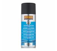 Hycote Vernice Spray Nero Opaco Alte Temperature 400 ml, Resistente al Calore, Asciugatura Rapida, Alta Copertura, per Motore, Scarico e Parti Auto