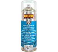 Hycote Vernice Spray Trasparente Alte Temperature 400 ml, Resistente al Calore, Asciugatura Rapida, Finitura Semilucida, Protettiva per Motore, Scarico e Parti Auto