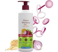 Hyd On.io.n Shampoo per la crescita e il controllo della caduta dei capelli con cipolla e cheratina vegetale, riduce la caduta dei capelli, rafforza e leviga i capelli, per uomini e donne, 400 ml