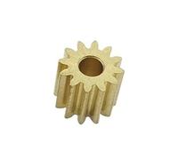 HYDBCNP pignone per Bicicletta Ruota Libera Modulo 0,6M 8T 9T 10T 12T Denti Ingranaggio Motore Mandrino Ruota Ingranata in Metallo Rame Ottone Adatto a Diametro Albero 2mm 3,175mm(A 8T 1.98mm Hole)