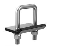 HYDBCNP Tow Hook Universale U-Bolt Anti-Rumore Heavy Duty Gancio Tenditore Morsetto Traino Ammortizzatore Accoppiatore per Rimorchio Portabiciclette 2 Pollici Sfera per Traino