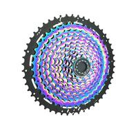 HYDBCNP Volano a Cassetta Ultraleggero in Acciaio al Carbonio 11/12 velocità Pignone 11-50T Rainbow Wide Fit per Shimano HG(12 Speed 11-50T)
