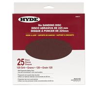 Hyde 9"/225 mm dischi abrasivi per pareti gancio e anello 120 grana confezion...