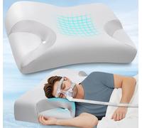 Hydomi CPAP - Cuscino in memory foam per chi dorme sul fianco, cuscino per apnea notturna, adatto per tutte le maschere CPAP, cuscino anti-russamento, cuscino ortopedico per il collo, sollievo dal