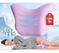 Hydomi Cuscino ortopedico per ginocchia per chi dorme sul fianco, cuscino di supporto per gambe in memory foam di alta qualità con copertura rinfrescante per dormire, cinghia regolabile per sollievo