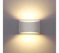 HYDONG Applique da Parete Interno, 7W Intonaco LED Lampade da Parete Moderne Bianco Caldo 2700K Applique Interni Decorativa per Soggiorno, Camera da letto, Corridoio, Scale, Percorso