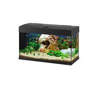 Hydor Acquario in vetro DUBAI 80 LED, Lampade Led per Acqua Dolce, Capacità 125 L, Filtro Interno e Riscaldatore, Nero