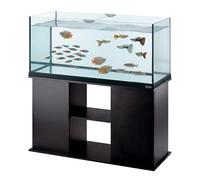 Hydor Supporto Acquario, Mobile per Acquario, Resistente all'Umidità, Struttura Solida con Ante e Ripiani Integrati, Piedini Regolabili, 110 x 44,5 x h 73 cm, in Legno Nero
