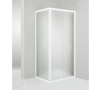 Hydra Box Doccia angolare Porta Scorrevole 65x85 cm Opaco Bianco