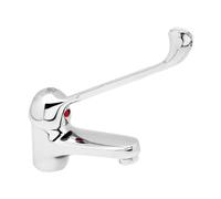 Monocomando Lavabo Con Leva Clinica Serie Ines (hydrall) - Cromo