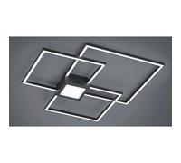 HYDRA PLAFONIERA A TRE QUADRATI E INSERTO LUCE CENTRALE LED 38W MODERNA DIMMERABILE 3 FINITURE COLORE