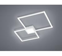 HYDRA PLAFONIERA LED 28W 3200lm, 4000K BIANCA DOPPIO QUADRATO+LUCE CENTRALE DIMMERABILE CON INTERRUTTORE L. 65X65CM