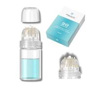 Hydra - Timbro ad ago con una punta di ricambio, timbro ultra fine per microneedling, 20 pin, lunghezza 0,5 mm, applicatore per siero, riutilizzabile, per la cura della pelle, anti-invecchiamento,