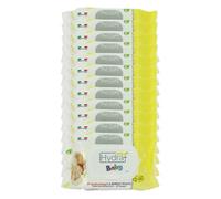 Hydra Viv Set 12CF Salviette Baby Detergenti con Aloe Vera e Vitamina E - con Clip, per Bambini, Umidifciate, Cambio Pannolino, Dermatologicamente Testate, PH Fisiologico - Made in Italy