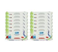 Hydra Viv Set 12CF Salviette Milleusi Umidificate con Clip 72PZ - per Adulti e Bambini, con Glicerina, Provitamina B5, Azione Delicata, Idrata, Dermatologicamente Testate - Made in Italy