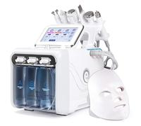 Hydrafacial - Macchina 7 in 1, peeling a getto di ossigeno e piccole bolle per la pulizia profonda dei pori, esfoliante per dermoabrasione, ringiovanimento della pelle, include maschera per il viso a