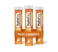 Hydrafizz Boost 3 confezioni da 16 compresse gusto arancia Con elettroliti